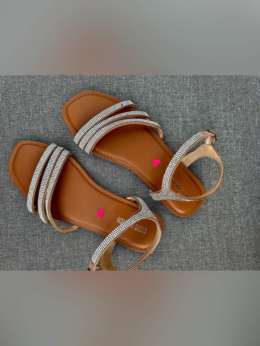 Steve Madden Jgeorjir Sandals Shoes Sz 5 Big Girls